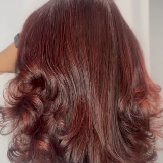 Red velvet hair color by Chateau D'Elegance