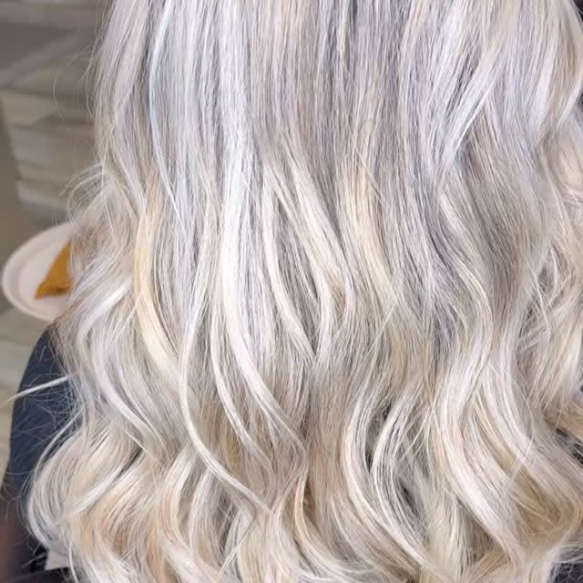 Full, flowing balayage waves showing length and movement